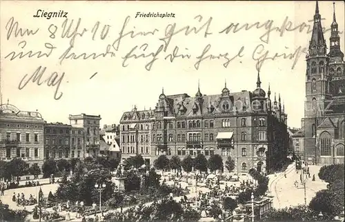 Liegnitz Legnica Friedrichsplatz Denkmal Kat. Niederschlesien