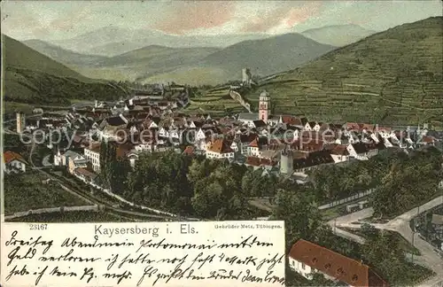 Kaysersberg Haut Rhin Panorama Vogesen Kat. Kaysersberg