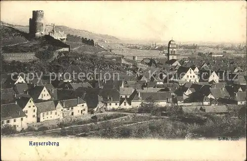 Kaysersberg Haut Rhin Ansicht mit Kirche und Burg Kat. Kaysersberg
