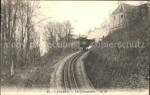 Langres La Cremaillere Eisenbahn Kat. Langres