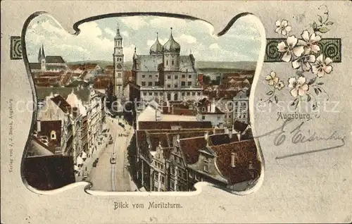 Augsburg Blick vom Moritzturm Kat. Augsburg