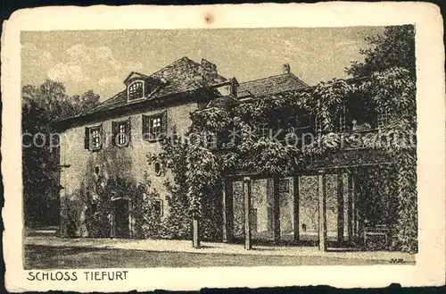 Tiefurt Schloss Kuenstlerkarte Kat. Weimar