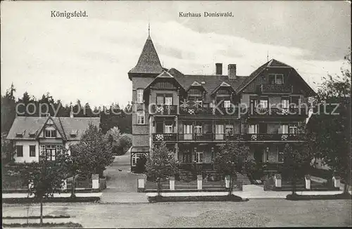 Koenigsfeld Schwarzwald Kurhaus Doniswald Kat. Koenigsfeld im Schwarzwald