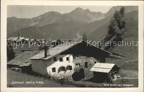 Serfaus Tirol Bergbauernhof Alpenpanorama Kat. Serfaus