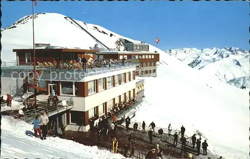 Davos GR Weissfluhjoch Bergrestaurant Institut fuer Schnee und Lawinenforschung Kat. Davos