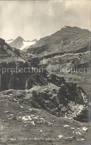 Ebenalp Gebirgspanorama mit Schaefler und Saentis Appenzeller Alpen Kat. Ebenalp