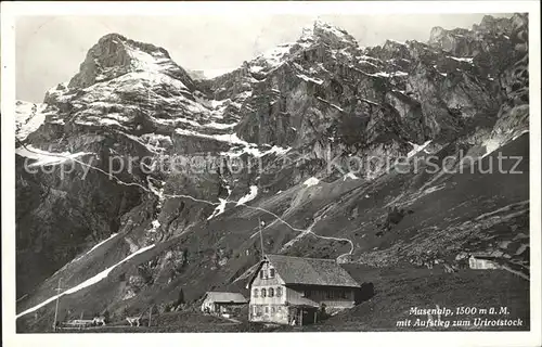 Musenalp mit Aufstieg zum Urirotstock Urner Alpen Kat. Musenalp