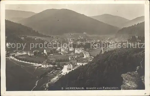 Herrenalb Bad Ansicht vom Falkenstein Schwarzwald Kat. Bad Herrenalb