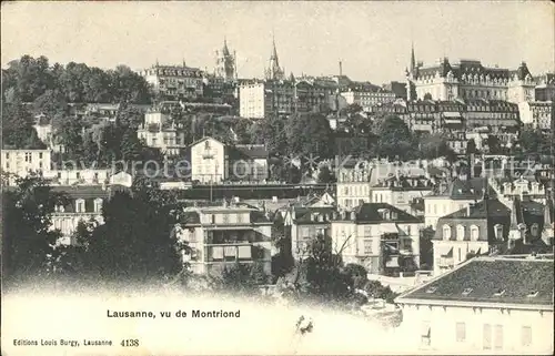 Lausanne VD Vue de Montriond Kat. Lausanne