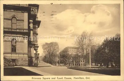 Hamilton Ontario Princess Square and Court House Kat. Hamilton