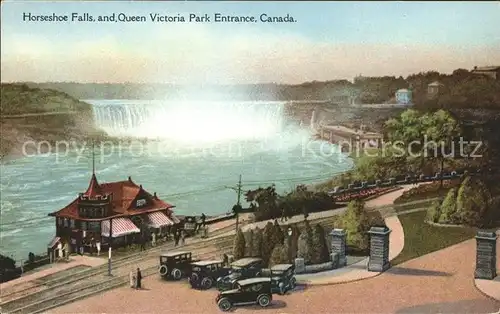 Niagara Falls Ontario Horseshoe Falls Queen Victoria Park Entrance Kat. Niagara Falls Canada