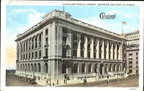 Cleveland Ohio Public Library Superior and East 3rd Street Kat. Cleveland