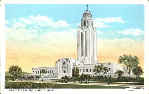 Lincoln Nebraska New State Capitol Kat. Lincoln