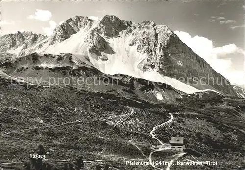 Pfeishuette Berghaus Karwendelgebirge Kat. Innsbruck