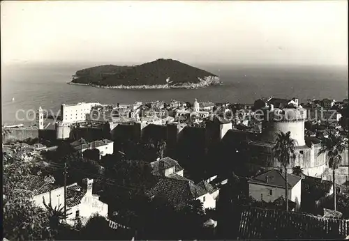 Dubrovnik Ragusa Blick ueber die Altstadt Insel Kat. Dubrovnik