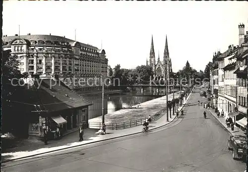 Strasbourg Alsace Quai des Pecheurs Eglise St Paul et Esca Kat. Strasbourg