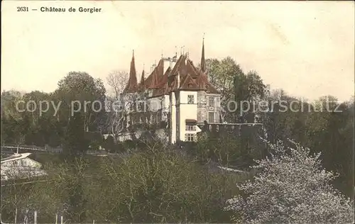 Gorgier Chateau Schloss Kat. Gorgier