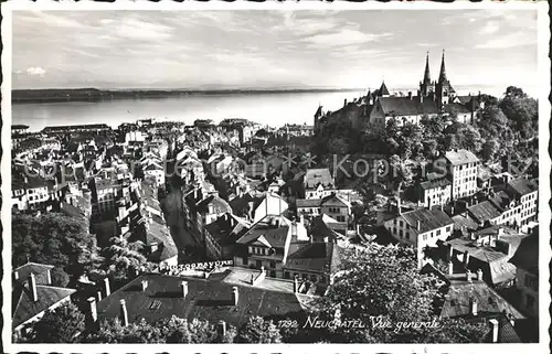 Neuchatel NE Vue generale Chateau Kat. Neuchatel