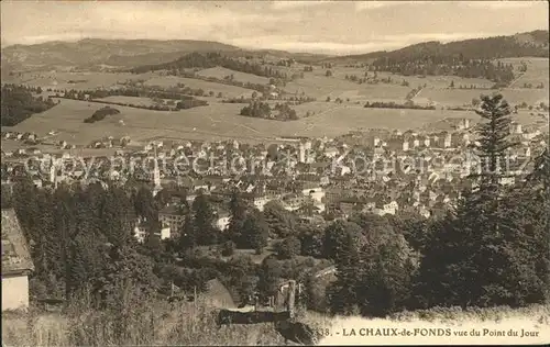 La Chaux de Fonds Vue du Point du Jour Kat. La Chaux de Fonds