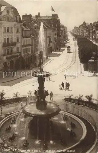 La Chaux de Fonds Fontaine monumentale Kat. La Chaux de Fonds