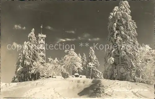 Bachtel Kulm Aussichtsturm Winterimpressionen Kat. Bachtel