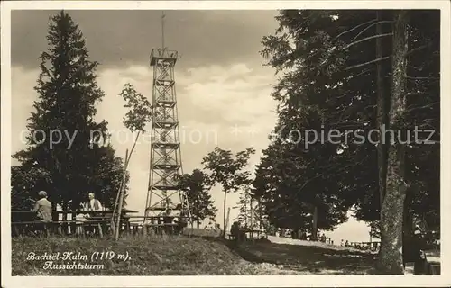 Bachtel Kulm Aussichtsturm Kat. Bachtel