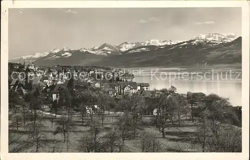 Maennedorf am Zuerichsee Alpenpanorama Kat. Maennedorf