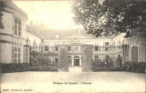 Coppet Entree du Chateau Schloss Kat. Coppet