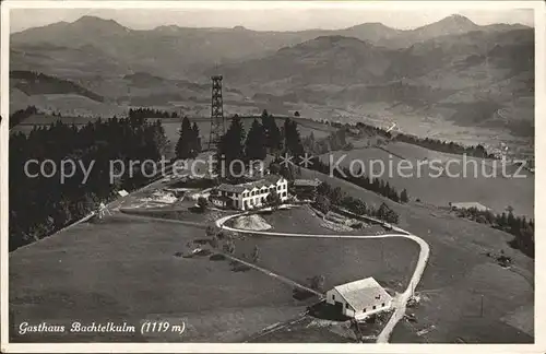 Hinwil Gasthaus Bachtelkulm Alpen Fliegeraufnahme Kat. Hinwil