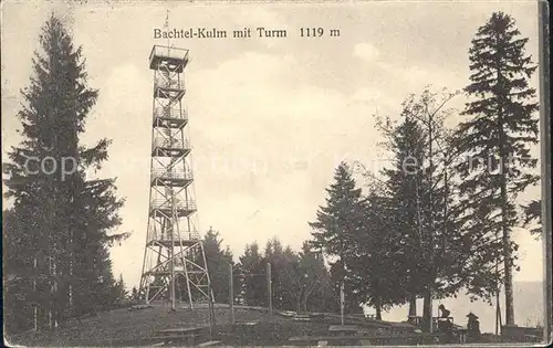 Bachtel Kulm Aussichtsturm Kat. Bachtel