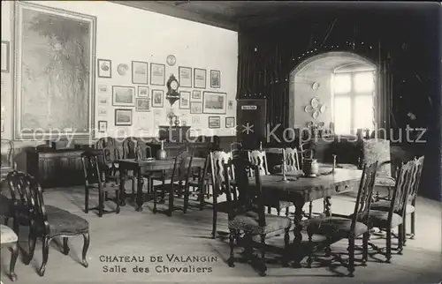 Valangin Salle des Chevaliers au Chateau Schloss Kat. Valangin