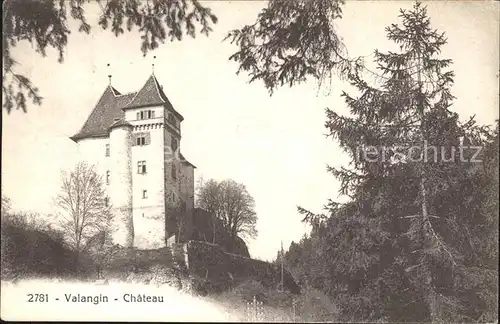 Valangin Chateau Schloss Kat. Valangin