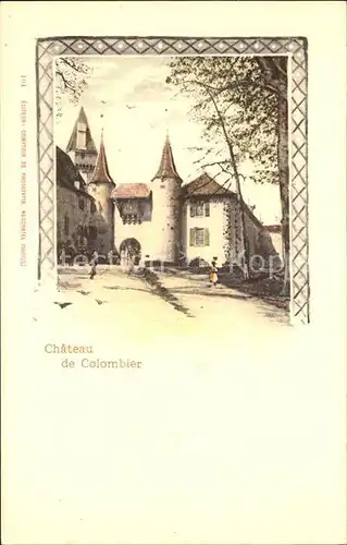 Colombier NE Chateau Schloss Kat. Colombier NE
