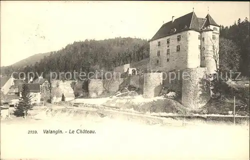 Valangin Chateau Schloss Kat. Valangin