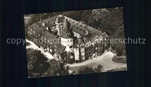 Detmold Schloss Fliegeraufnahme Kat. Detmold