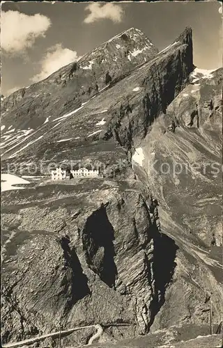 Gemmipass Wallis Hotel Wildstrubel Rinderhorn Plattenhorn Gebirgspanorama Kat. Gemmipass