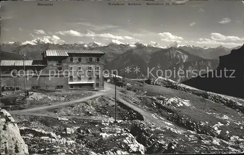 Gemmipass Wallis Berghotel Wildstrubel Panorama Walliser Alpen Kat. Gemmipass