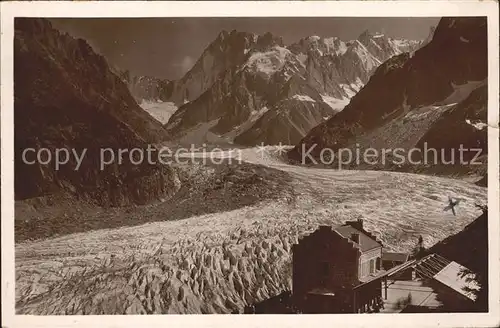 Chamonix La Mer de Glace Eismeer Gletscher Kat. Chamonix Mont Blanc