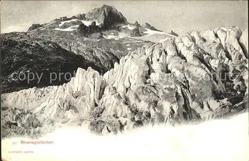 Rhonegletscher Glacier du Rhone Eisgrotte Kat. Rhone