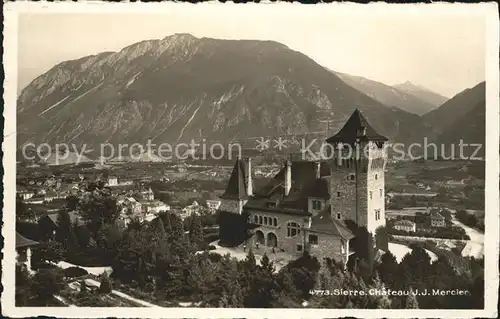 Sierre VS Chateau Mercier et les Alpes Kat. Sierre Siders
