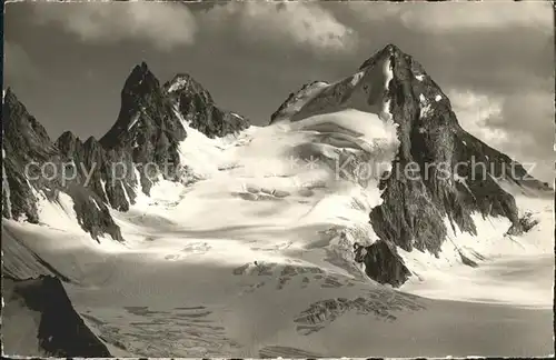 Arolla VS Mitre de l'Eveque et l'Eveque Walliser Alpen / Arolla /Bz. Herens