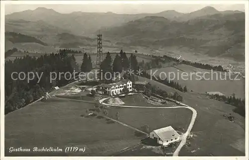 Hinwil Gasthaus Bachtelkulm Alpen Fliegeraufnahme Kat. Hinwil