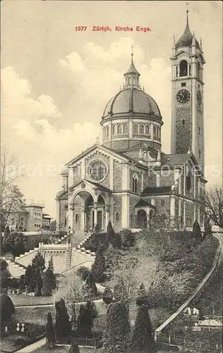 Enge Zuerich Kirche Kat. Enge