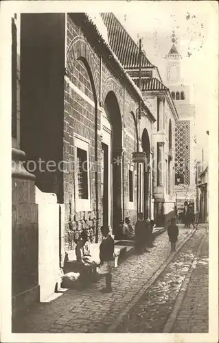 Tunis Rue Sidi Ben Arcus et Grande Mosquee Kat. Tunis