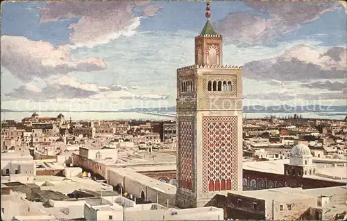 Tunis et la Grande Mosquee Kat. Tunis