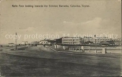 Colombo Ceylon Sri Lanka Galle Face looking towards the Echelon Baracks Kat. Colombo