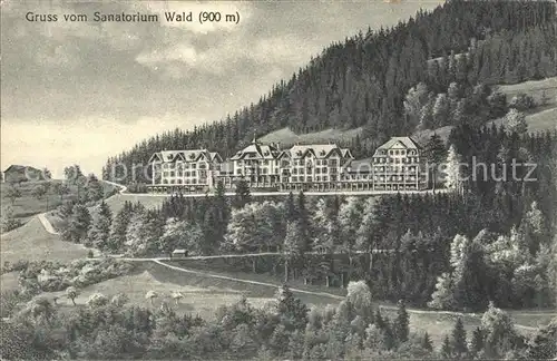 Wald ZH Sanatorium Kat. Wald ZH