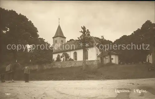 Lignieres NE Eglise Kirche / Lignieres /Bz. NeuchÃ¢tel