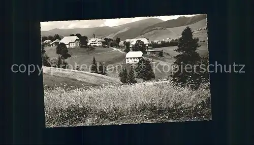 Bernau Schwarzwald Panorama Bergwiesen Kurheim Dr. Kiliani Kat. Bernau im Schwarzwald