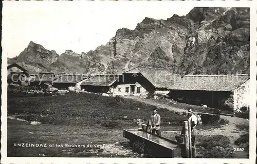 Anzeindaz et les Rochers du Verni Brunnen Kat. Bex